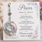 12 Zodiac Birthstone Charm Keepsake Card | Astrology Birthday Gift for Her