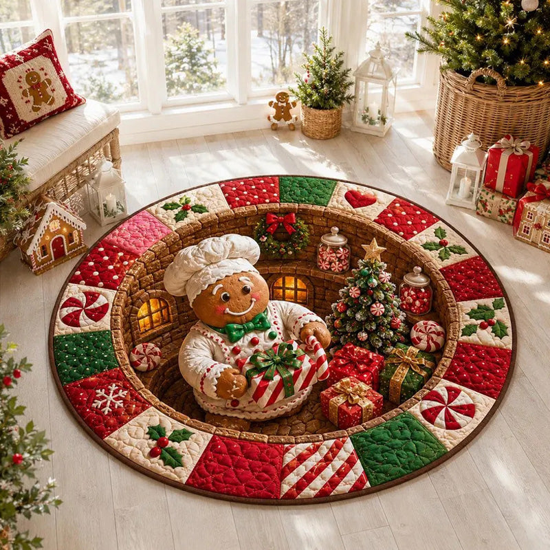 🎄 Festive 3D Christmas Rug | Holiday Decor Rug for Living Room & Home