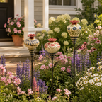 Vintage Decorative Garden Stake | Ornament For Flower Beds & Patio Borders