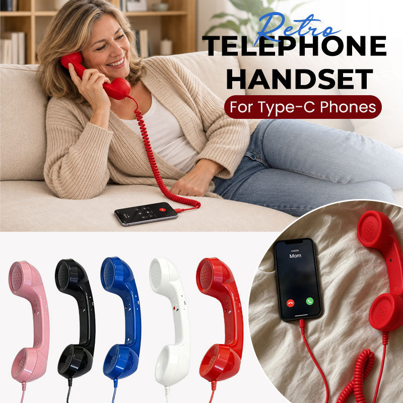 Retro Telephone Handset for Type-C Phones | Vintage Phone Receiver