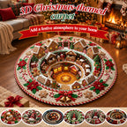 🎄 Festive 3D Christmas Rug | Holiday Decor Rug for Living Room & Home