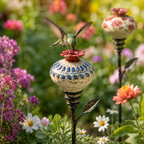 Vintage Decorative Garden Stake | Ornament For Flower Beds & Patio Borders