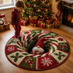 🎄 Festive 3D Christmas Rug | Holiday Decor Rug for Living Room & Home