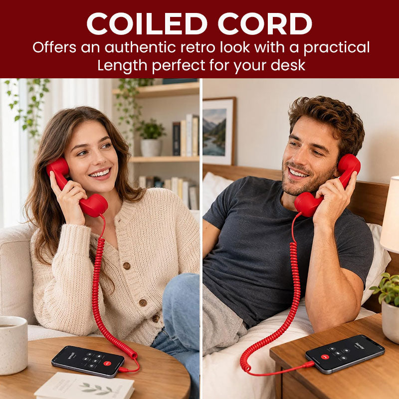 Retro Telephone Handset for Type-C Phones | Vintage Phone Receiver