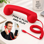Retro Telephone Handset for Type-C Phones | Vintage Phone Receiver