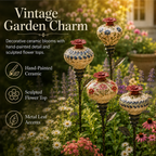 Vintage Decorative Garden Stake | Ornament For Flower Beds & Patio Borders