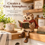 🦉 Cute Reading Owl Decor | Bookshelf & Mantel Accent