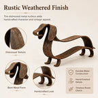Rustic Dachshund Metal Sculpture 🦴 | Handcrafted Metal Yard Art for Home & Garden