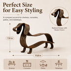 Rustic Dachshund Metal Sculpture 🦴 | Handcrafted Metal Yard Art for Home & Garden