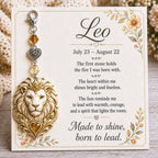 12 Zodiac Birthstone Charm Keepsake Card | Astrology Birthday Gift for Her